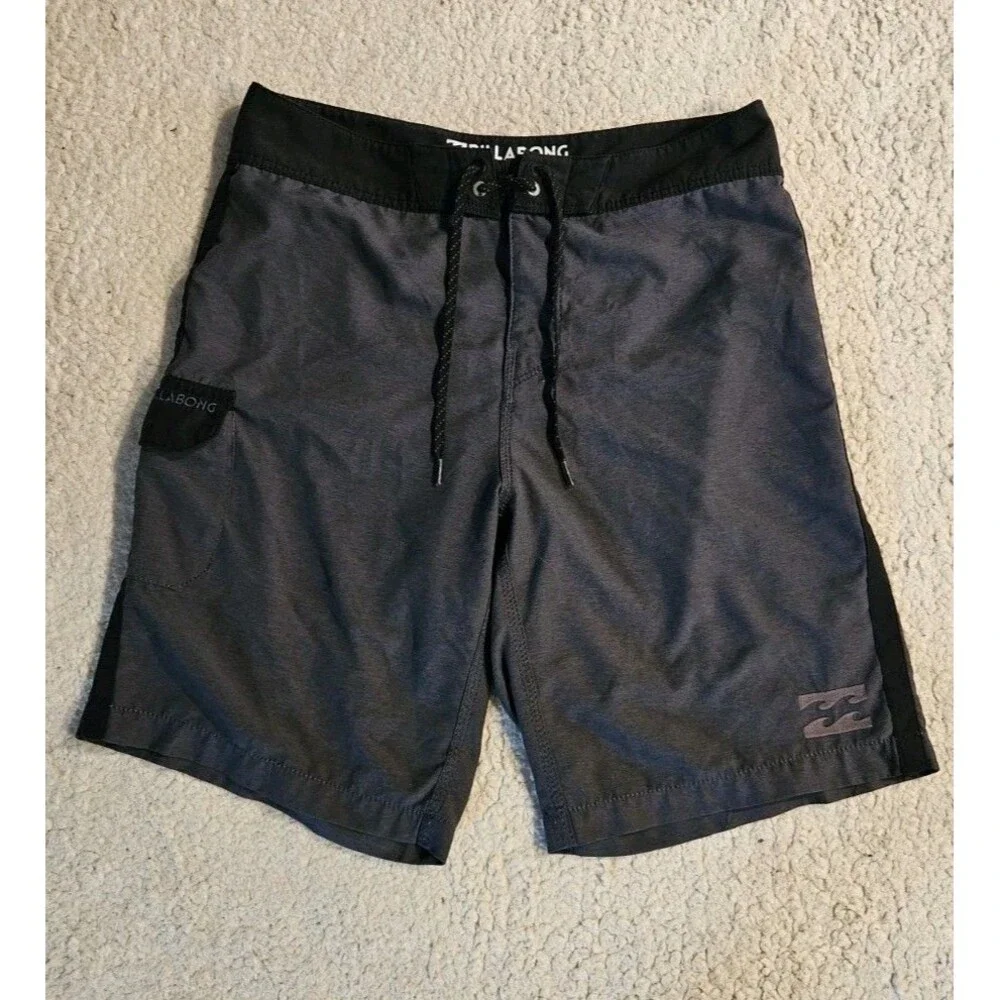 Billabong Originals Mens Charcoal Grey Board Shorts Swim Trunks 32
